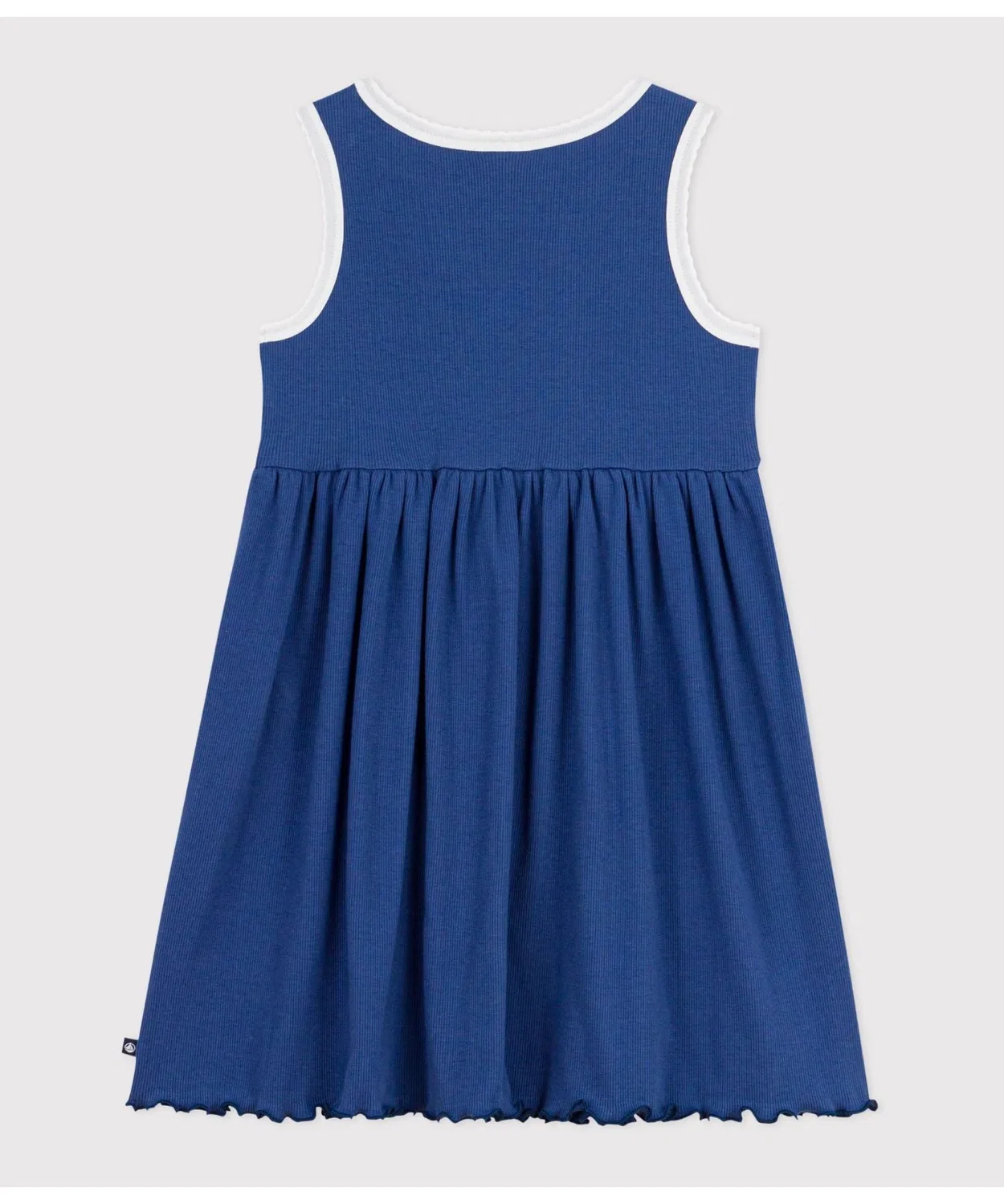 Детское платье без рукавов из хлопка PETIT BATEAU, Blue — фото 2