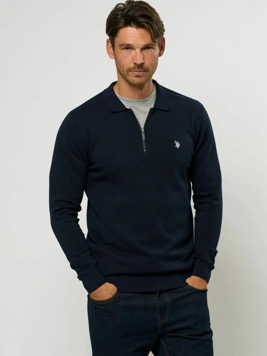 Свитер 'UMRocky' темно-синего цвета U.S. Polo Assn. — фото 3
