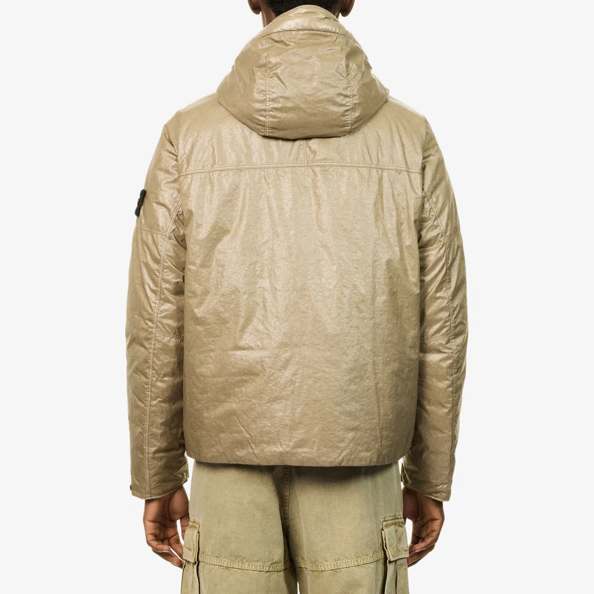 Легкая трехслойная нейлоновая куртка Stone Island, зеленый — фото 4