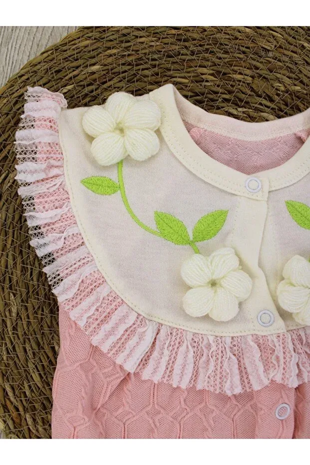 Детский комбинезон для девочек хлопковый Scalloped single jumpsuit baby girl child Generic Brands, Yavruagzı — фото 2
