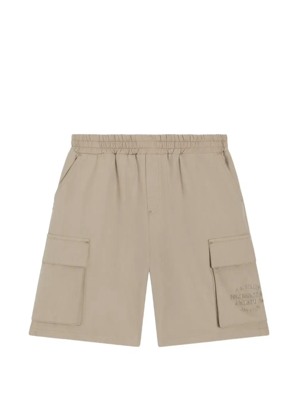 Бермуды из габардина Dolce & Gabbana Kids, бежевый