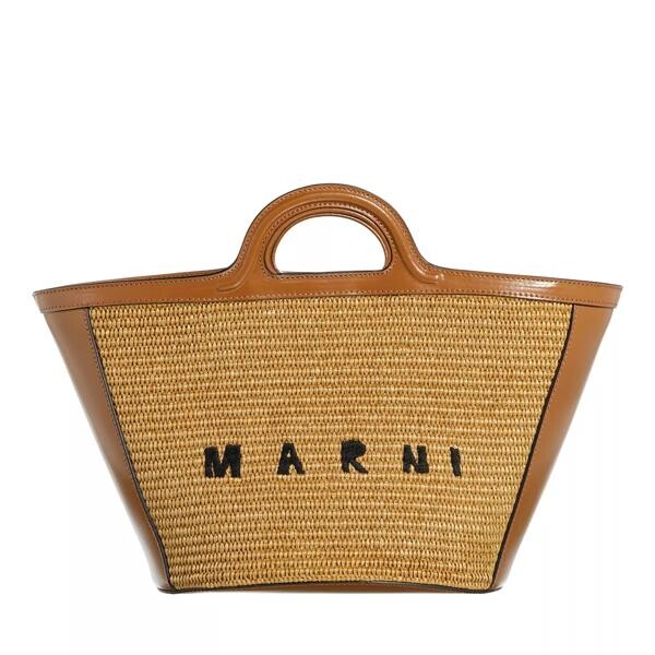 

Сумка-тоут tropicalia small raw Marni, коричневый