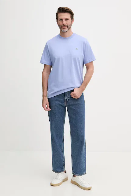 Футболка Lacoste базовая, мужская, синий — фото 2