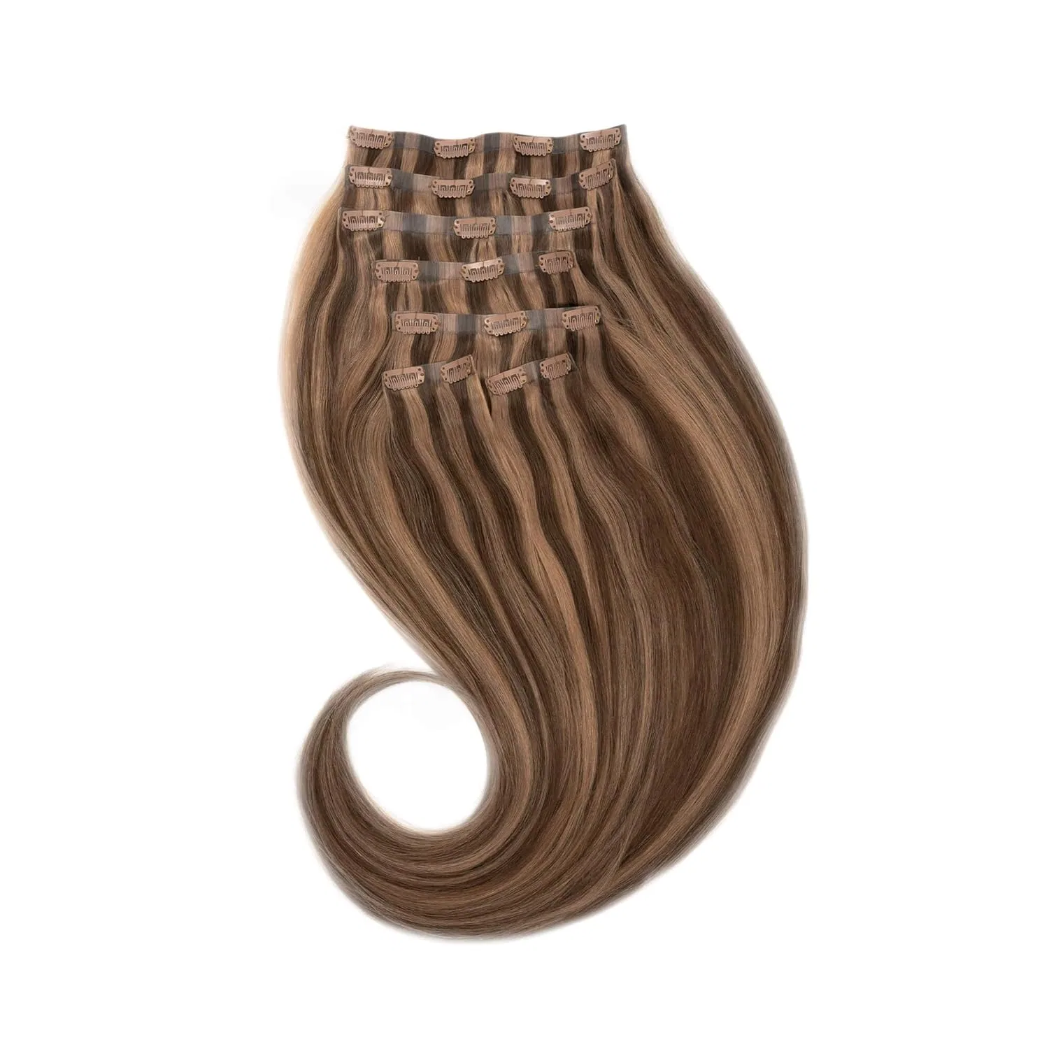 Накладные волосы на заколках «Clip-in extensions seamless» 30 см от GLOBAL EXTEND Global Extend