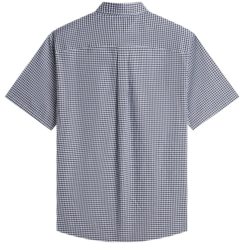 Рубашка мужская moderate Tommy Hilfiger, Green White Plaid Pattern 0N1 — фото 4