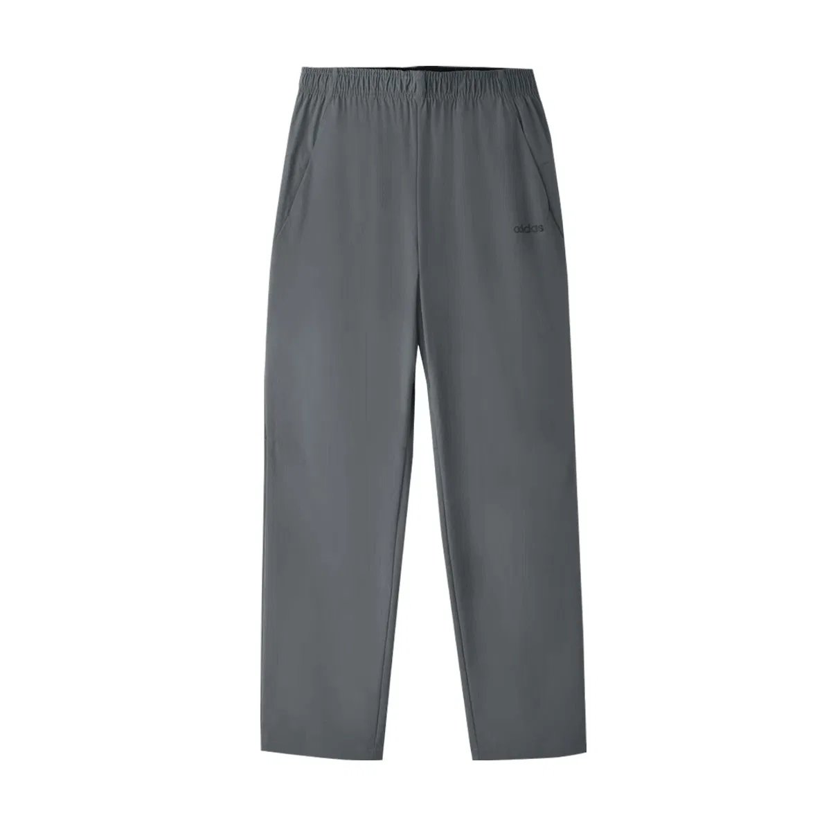 Брюки повседневные мужские серые, прямого кроя, средней посадки Adidas, Gray