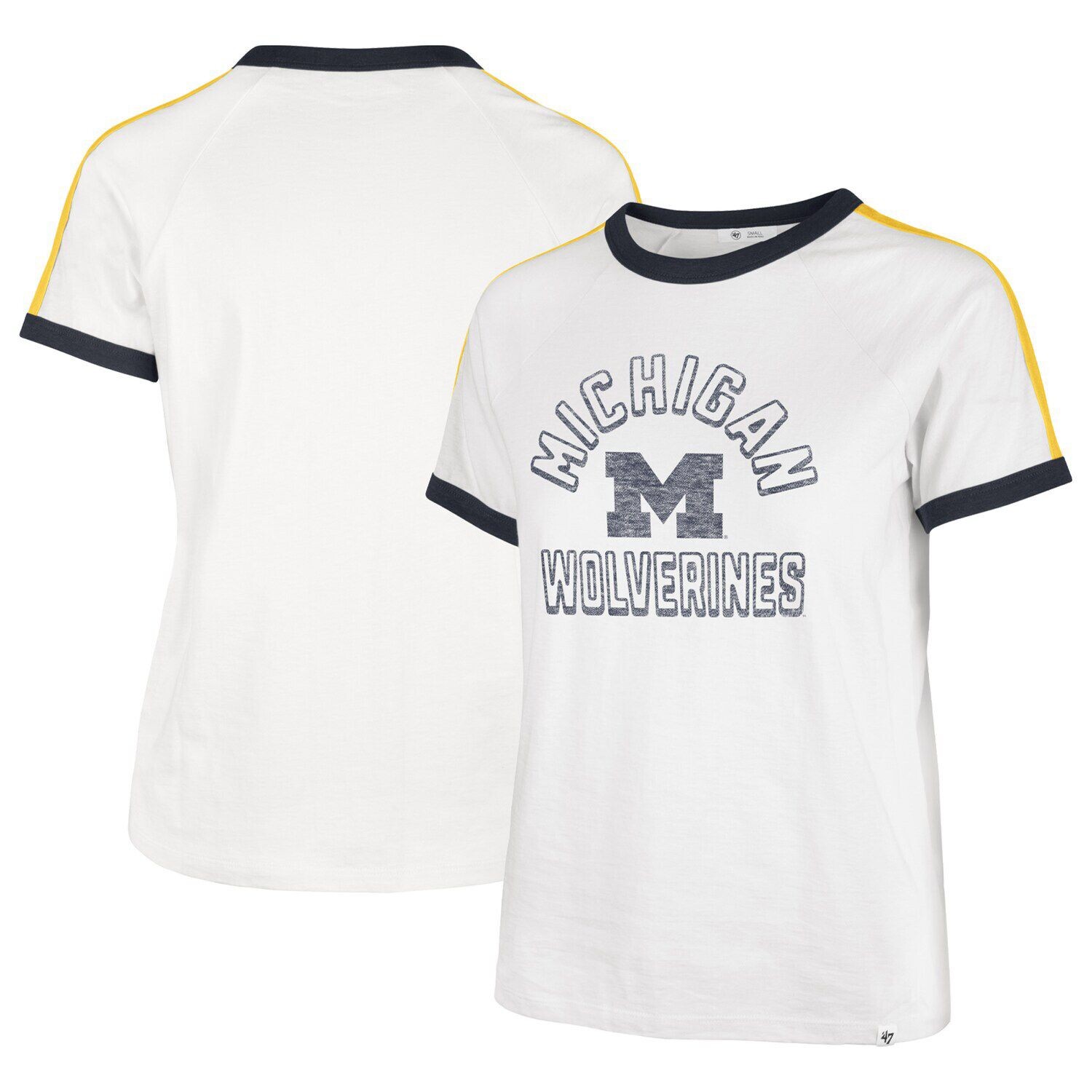 

Женская футболка '47 White Michigan Wolverines Sweet Heat Peyton