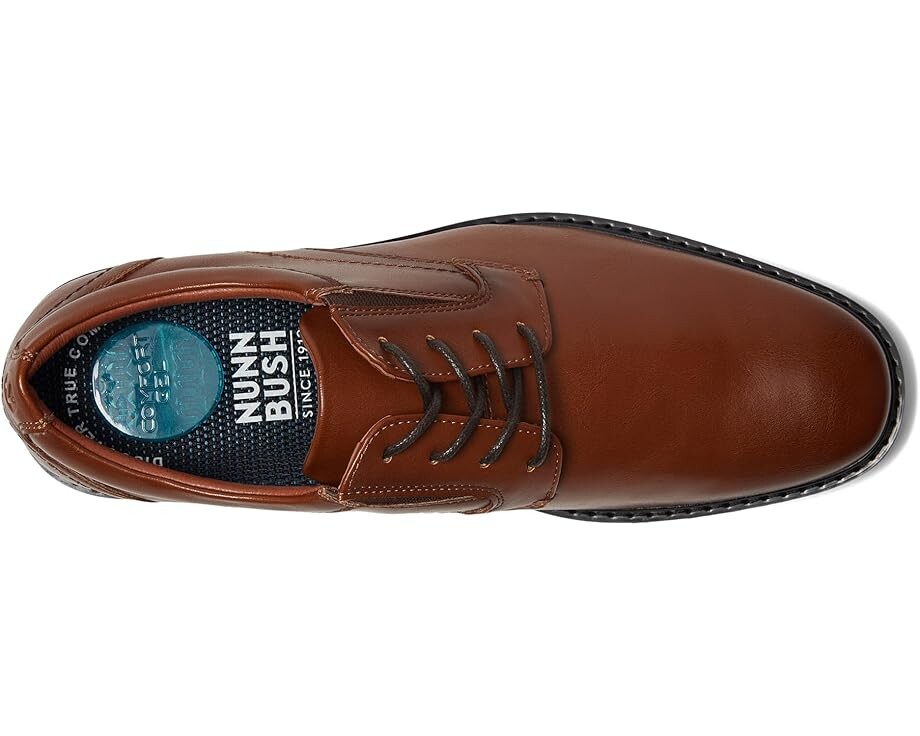 Оксфорды Nunn Bush Jarvis Plain Toe Oxford Dress Casual Business Formal Lace Up, цвет Cognac — фото 2