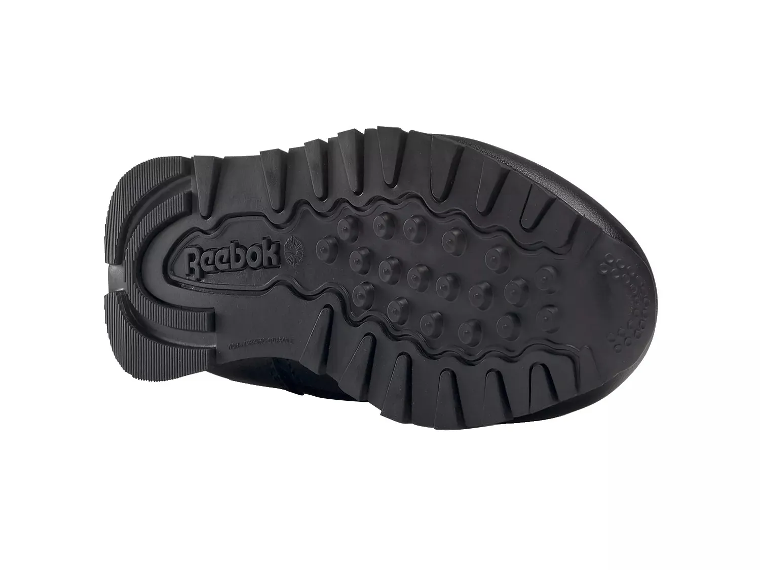 Кроссовки Reebok Classic Leather — детские, черные — фото 3