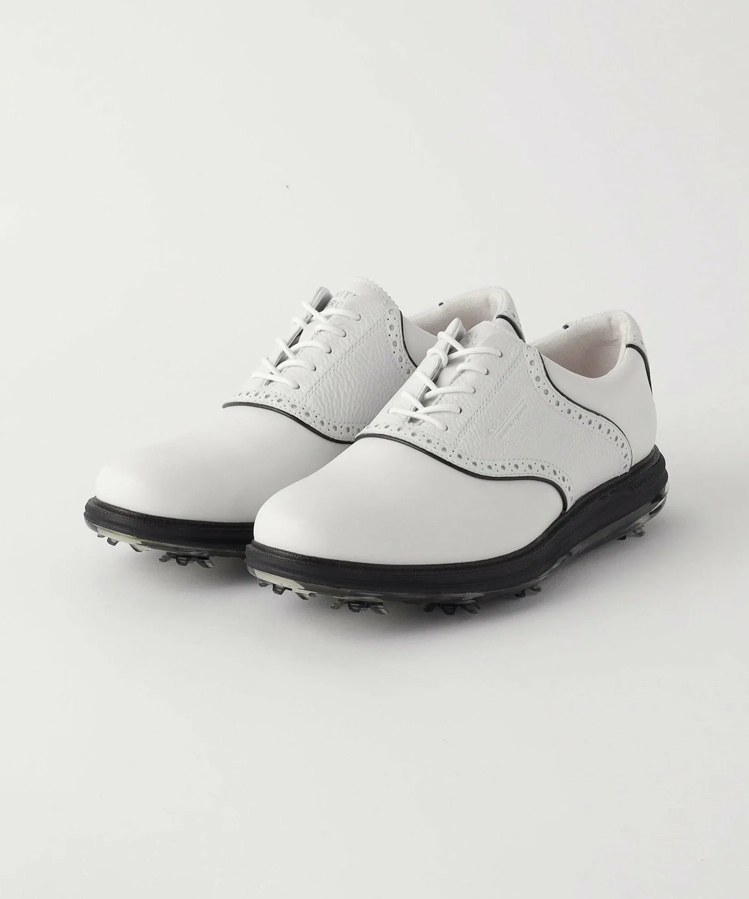 Мужские кожаные туфли Originalgrand Saddle для гольфа United Arrows Golf, WHITE — фото 2