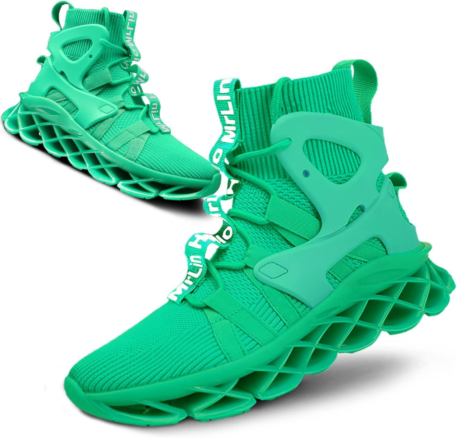 

Мужские кроссовки для бега Hello MrLin с противоскользящей подошвой, для тенниса и ходьбы, блейдовый тип, стиль хип-хоп, Lake Blue