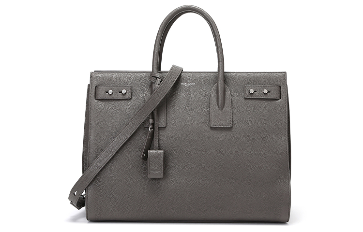 

SAINT LAURENT Женская сумка из коровьей кожи серого цвета