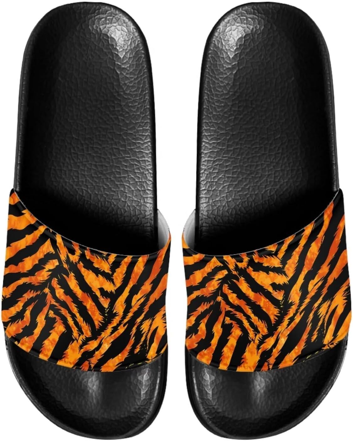 

Мужские домашние сандалии Psesaysky с подушкой, обеспечивающие максимальный комфорт, повседневные сандалии-шлепанцы с открытым носком, нескользящие тапочки, водостойкие мягкие плоские туфли, обувь с одной полосой, Tiger Skin