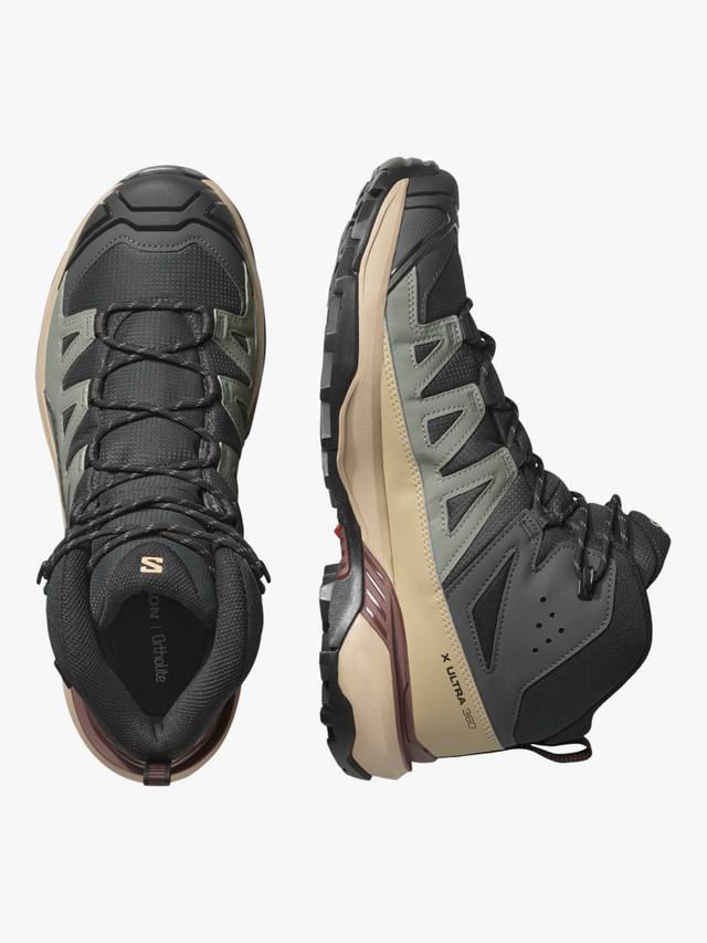Мужские треккинговые ботинки x ultra 360 mid gore-tex Salomon, цвет Phantom/Desert — фото 3