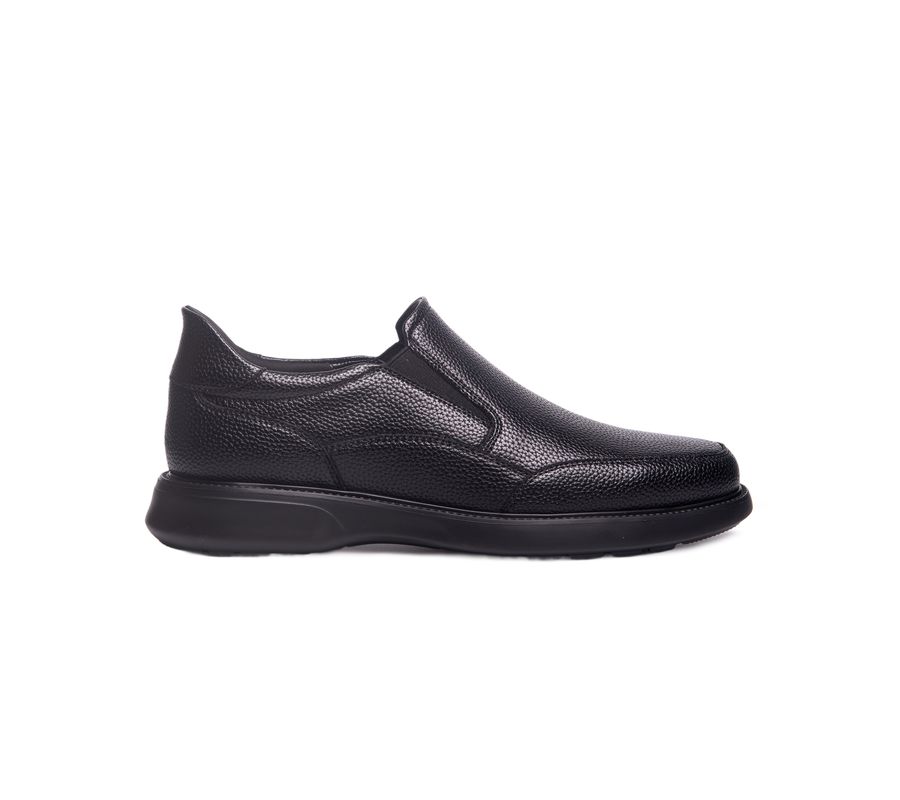 Мужские лоферы Chicago Road с технологией Hands-Free Slip On Marc Joseph New York, Black grainy leather — фото 2