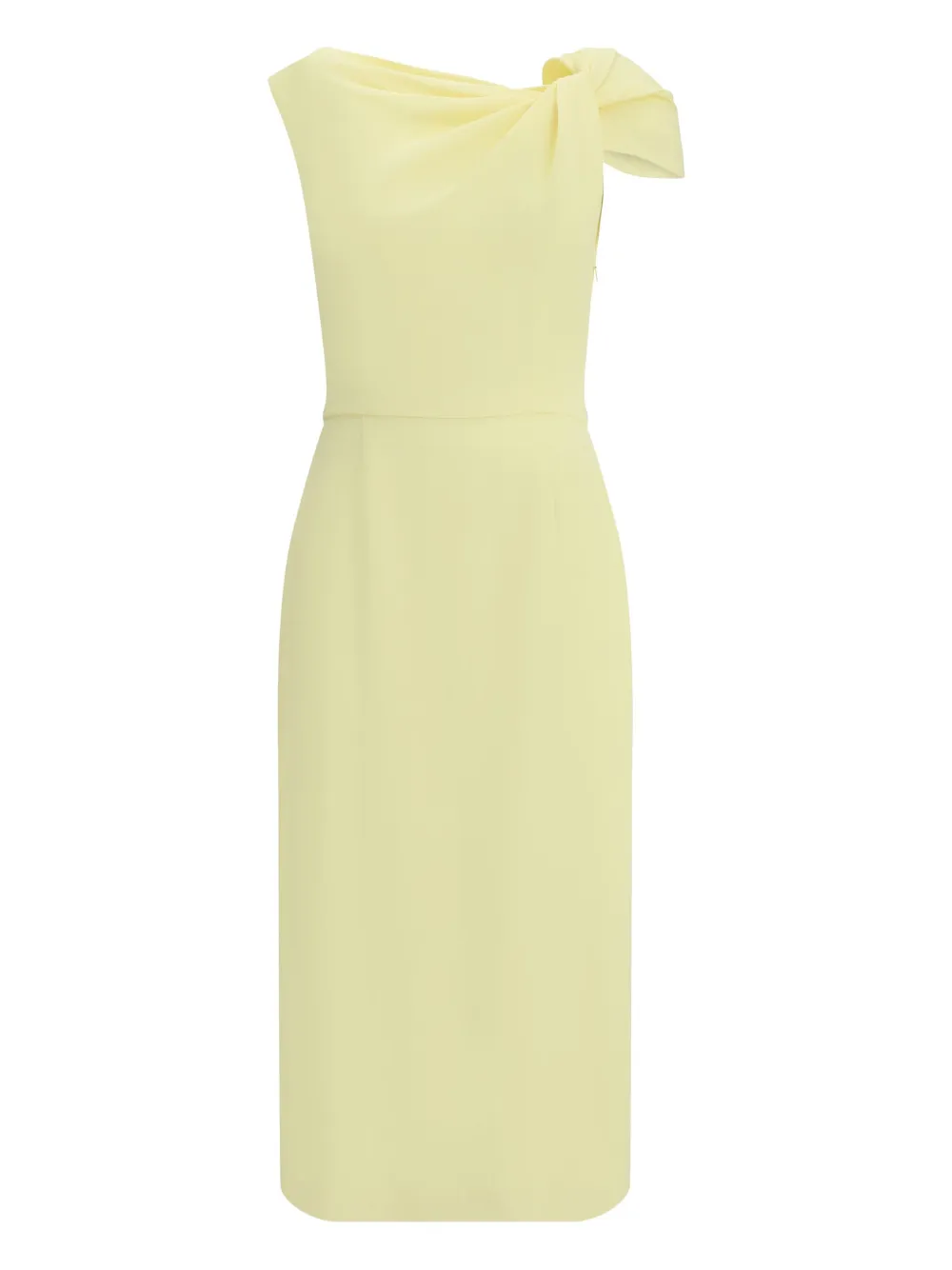 

Платье на одно плечо с драпировкой Givenchy, желтый