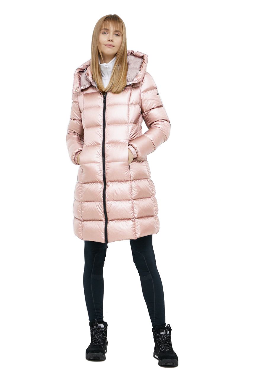 

Женская куртка из розового нейлона Refrigiwear