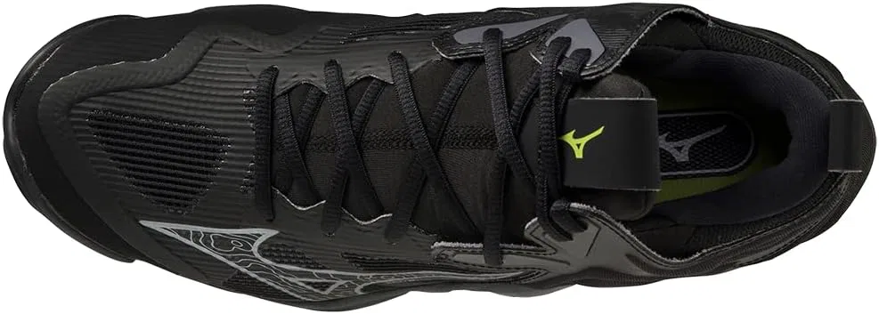 Волейбольные кроссовки Mizuno Unisex Wave Momentum 3 Mid, Black Grey — фото 4