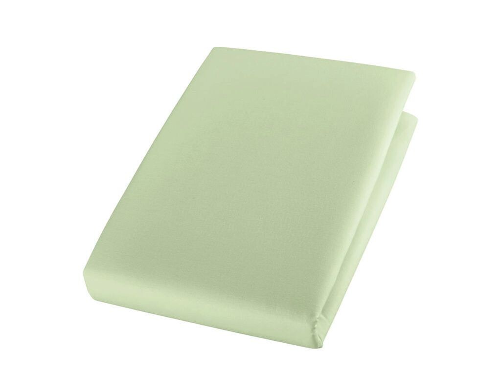 

Простыня Cotonea органическая приталенная благородный линон цвет мятный -I081 размер 140х200 см