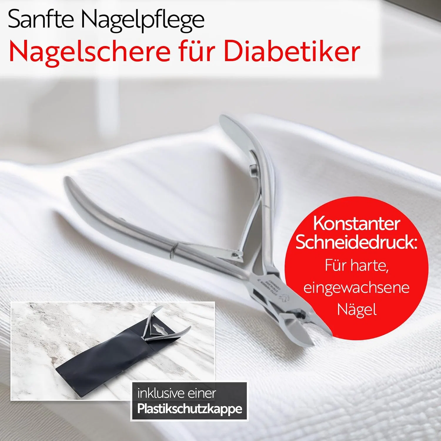 Кусачки для ногтей Otto Herder Manicure с закругленными кончиками, 10.5 см ‎Otto Herder Manicure — фото 2