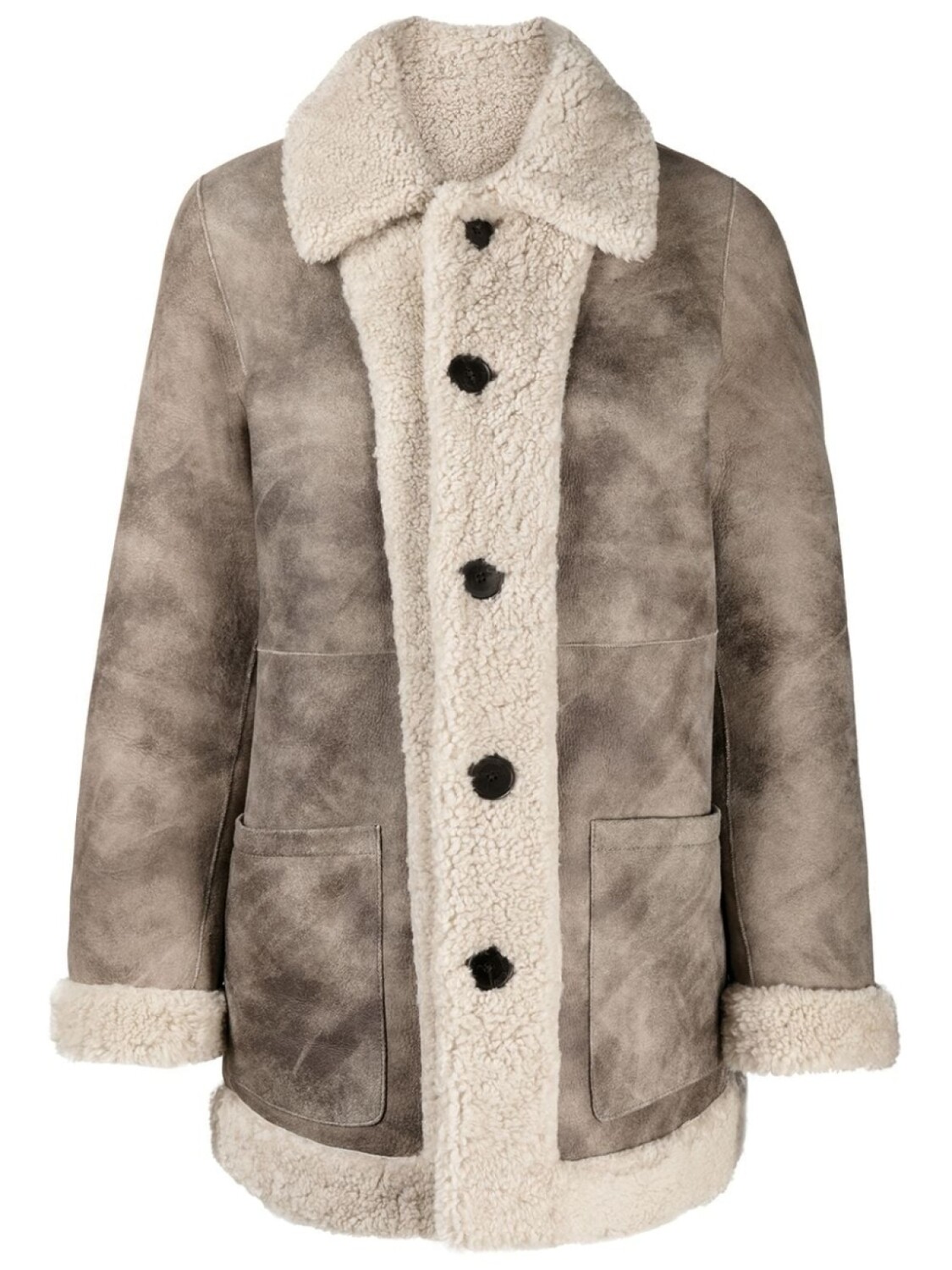 

Zadig&Voltaire двусторонняя дубленка, нейтральный цвет