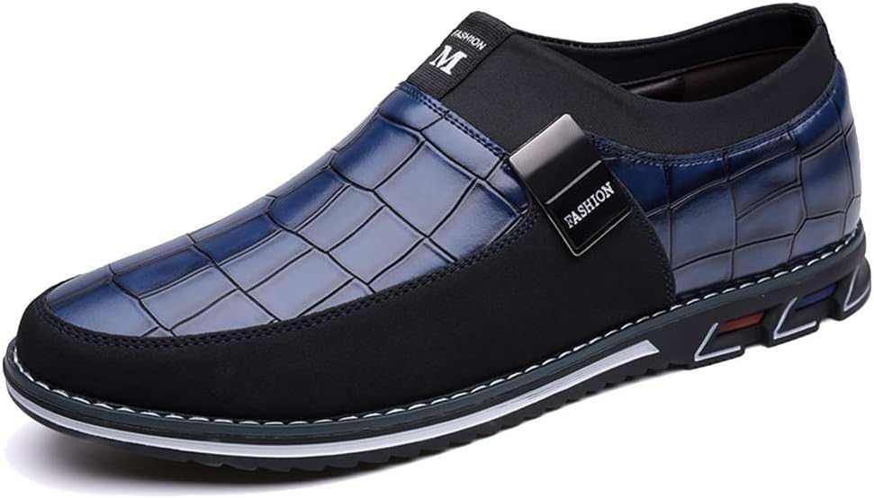 

Мужские повседневные оксфорды, офисные лоферы из кожи, модные туфли-слипоны, комфортная обувь для прогулок, вождения и работы Mitvr, синий