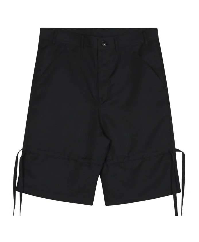 

Черные хлопчатобумажные шорты Comme Des Garã§Ons, черный