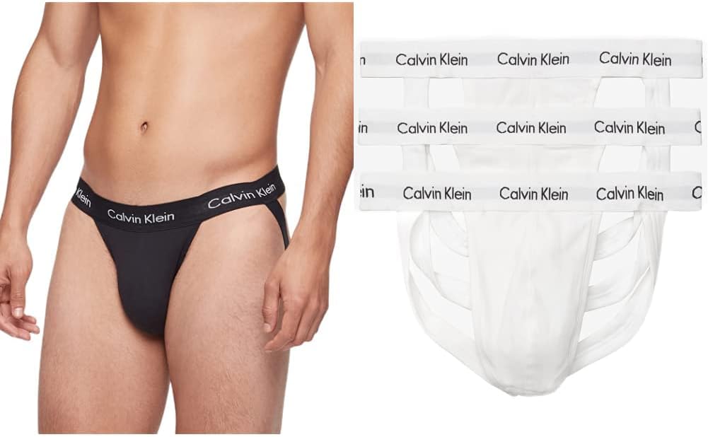 

Мужские спортивные стринги Calvin Klein Cotton Classics, комплект из 6 пар, 3 Black & 3 White