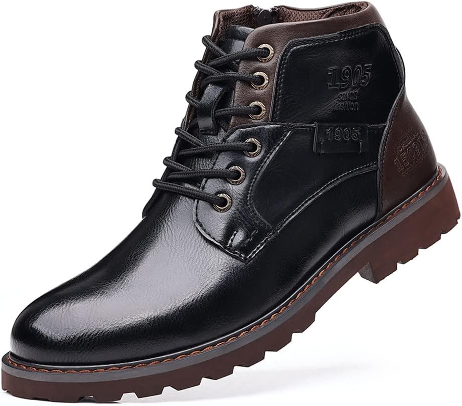 

Мужские рабочие классические оксфорды Santimon, повседневные, кожаные, с противоскользящим покрытием, для походов и активного отдыха, черный