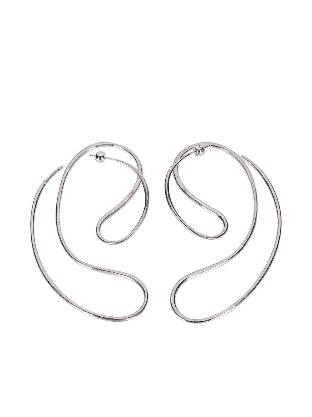 

Серьги Continua крупные Panconesi, серебряный