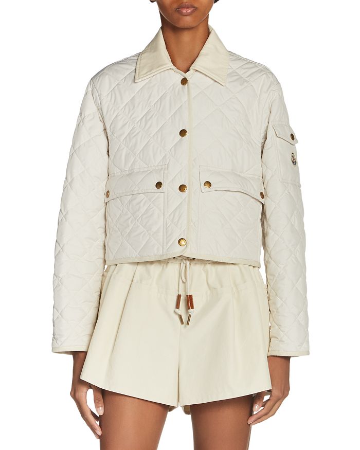 

Читрэ стёганое пальто Moncler, слоновая кость/кремовый