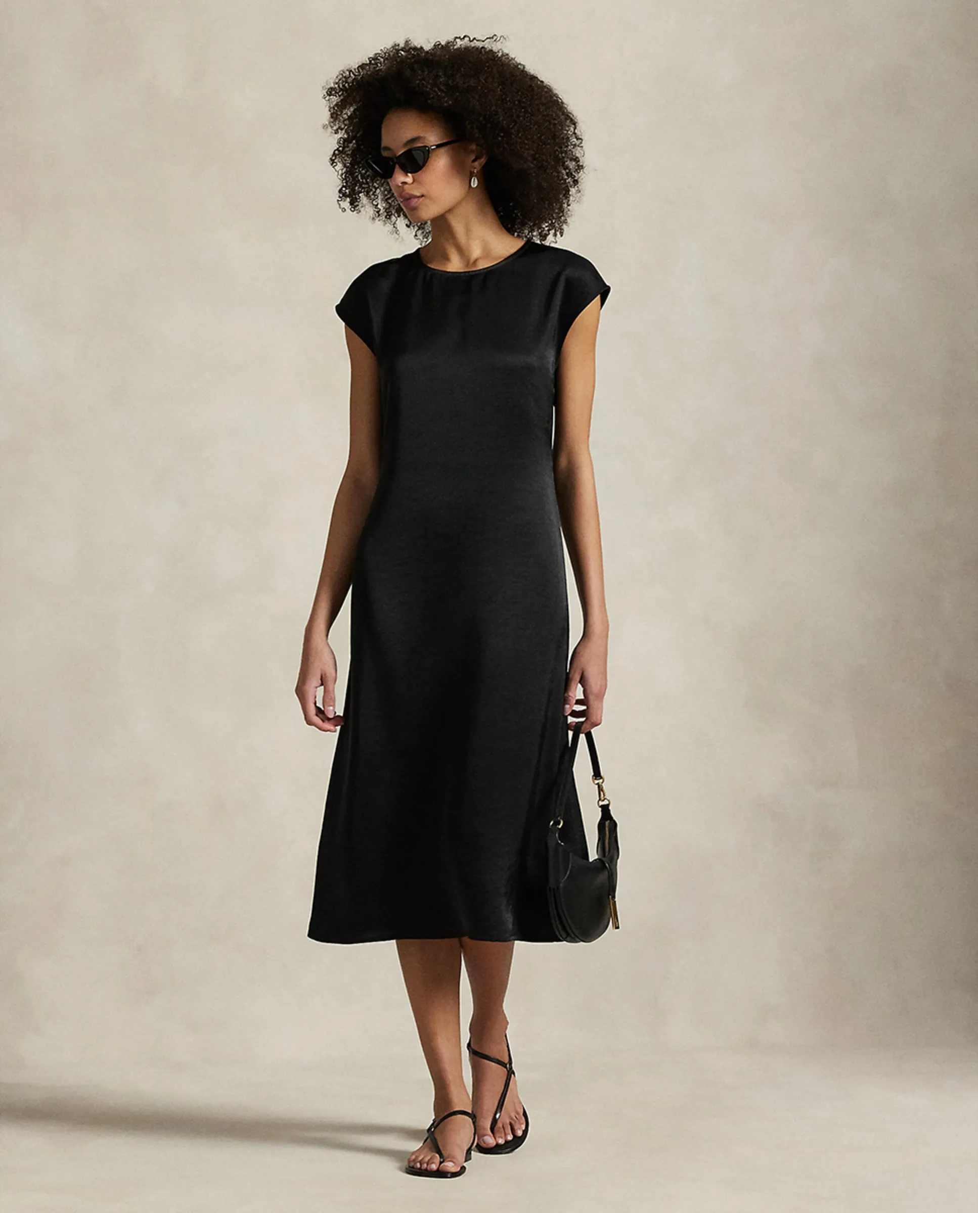 

Коктейльное платье с круглым вырезом Polo Ralph Lauren, черный