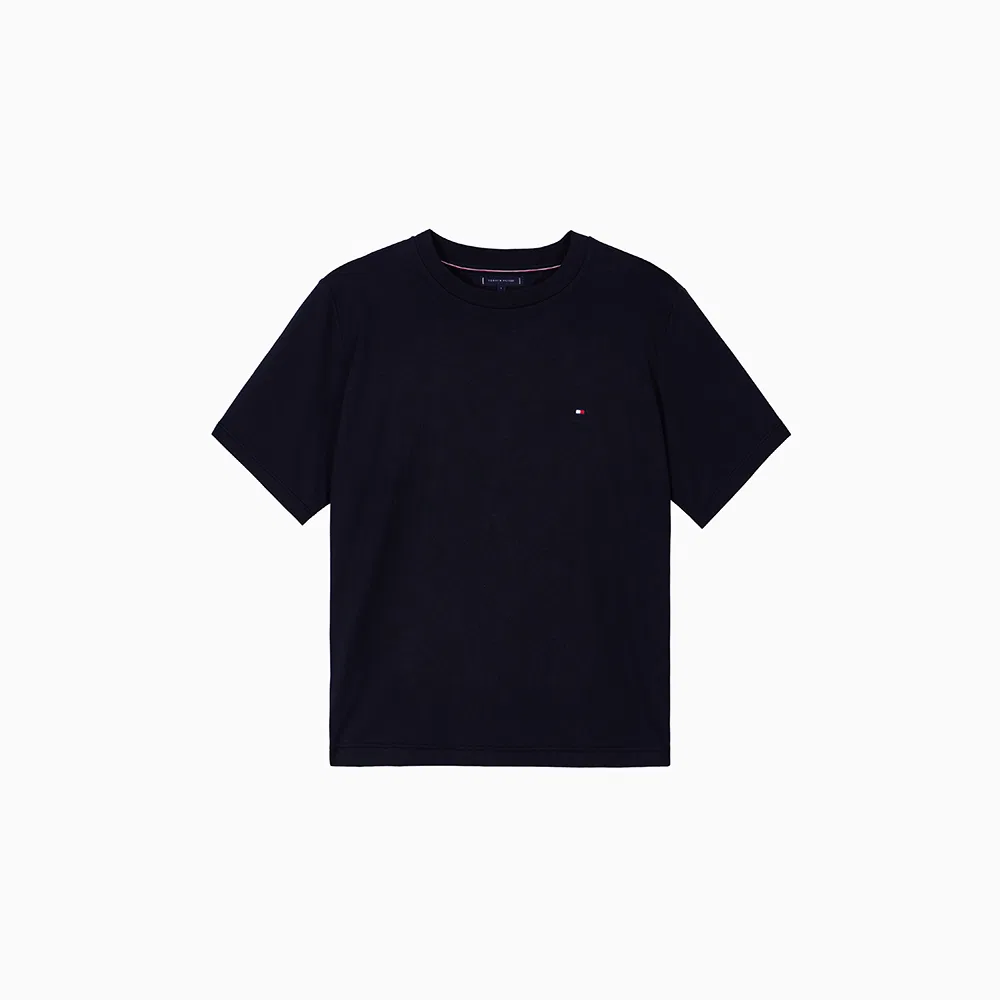 Мужская футболка Tommy Hilfiger Relaxed Fit Terry чёрная — фото 2