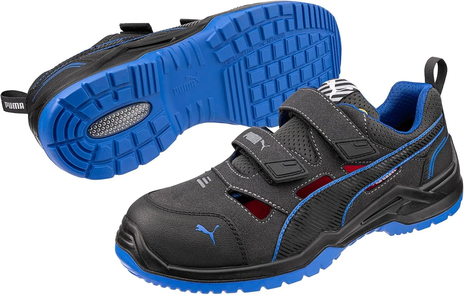 Защитные кроссовки PUMA Neodyme Low S1PS ESD - это модель унисекс с низким профилем, черный — фото 2