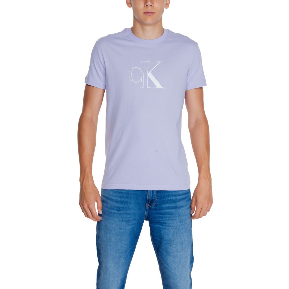 

Футболка Rigenerato из фиолетового хлопка Calvin Klein Jeans