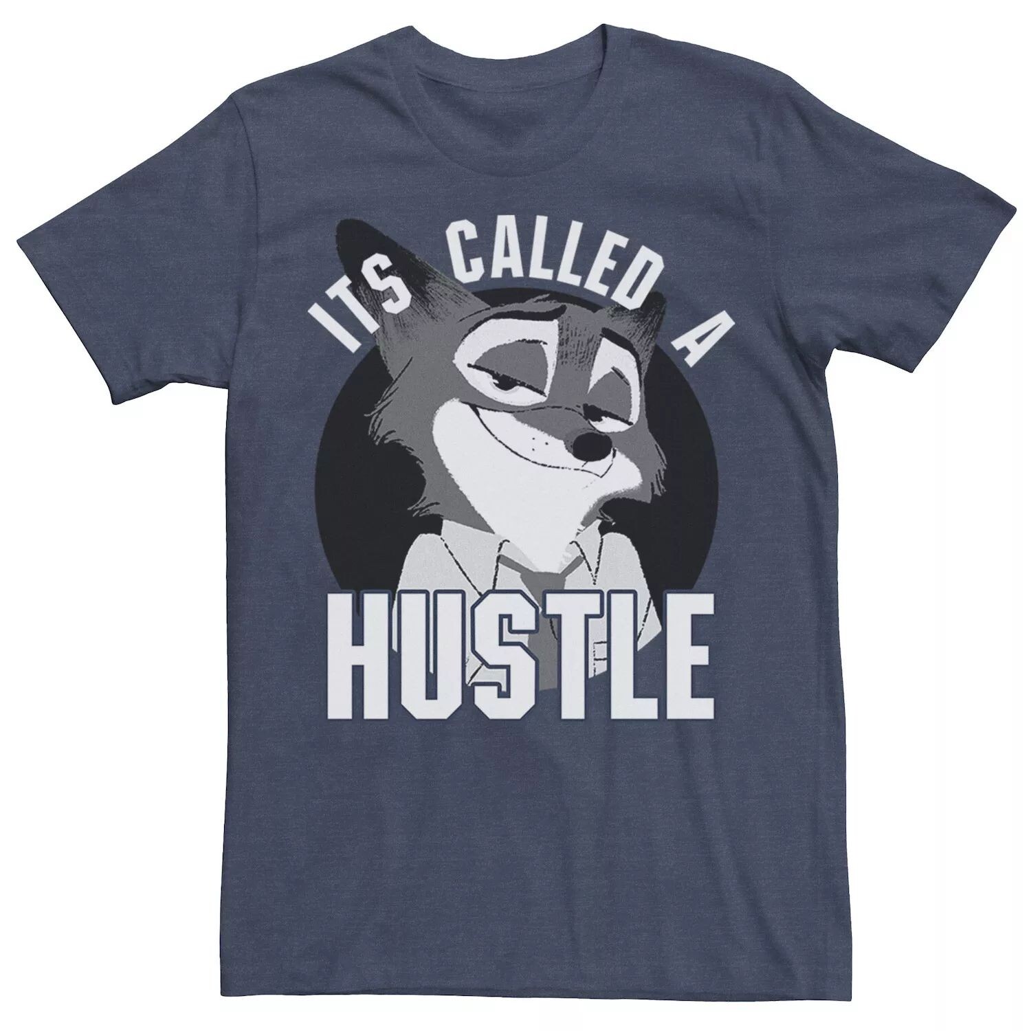 

Мужская футболка с портретом Disney's Zootopia Nick It's Call A Hustle Circle
