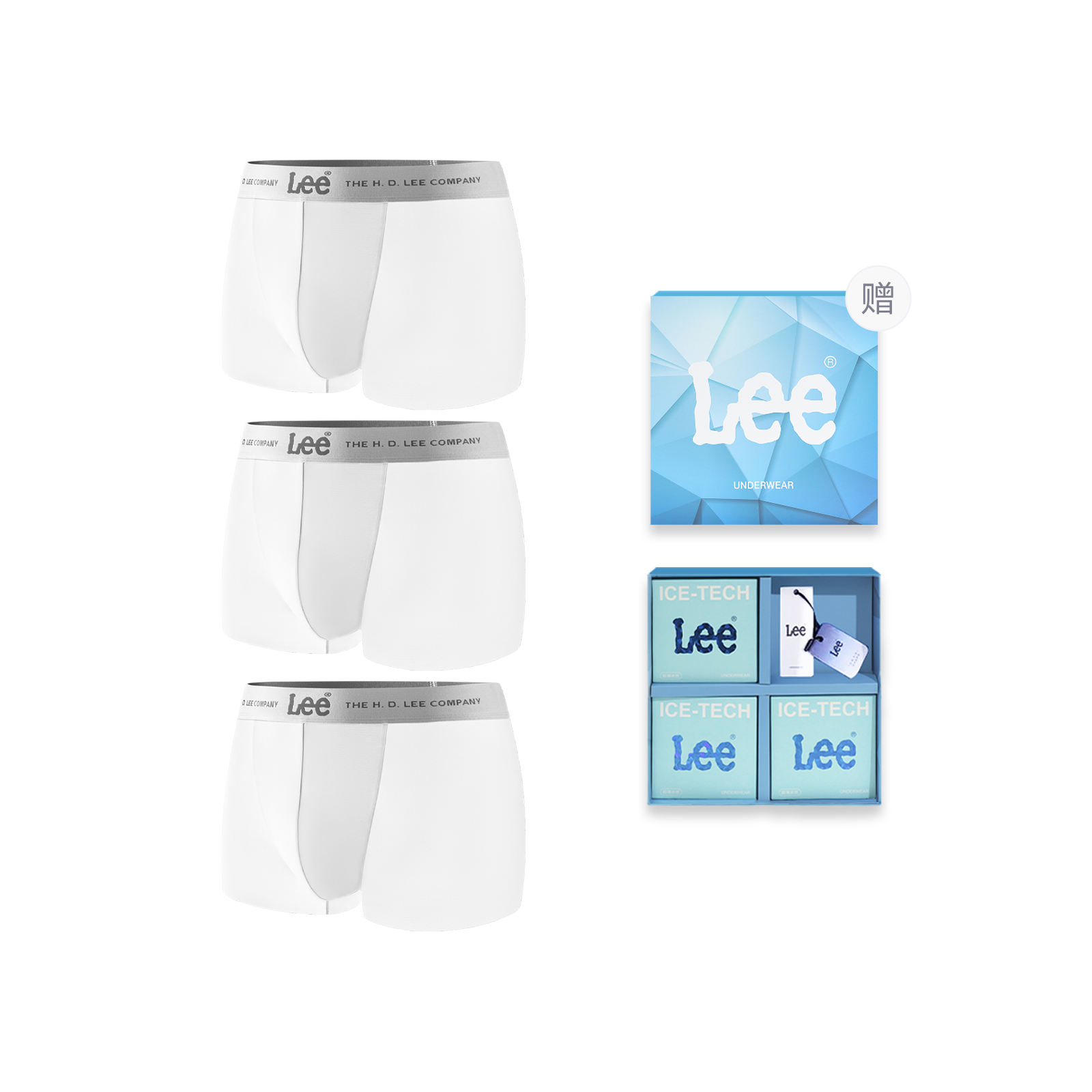 

Lee SS25 INDIGO подарочный набор мужского белья 3 шт