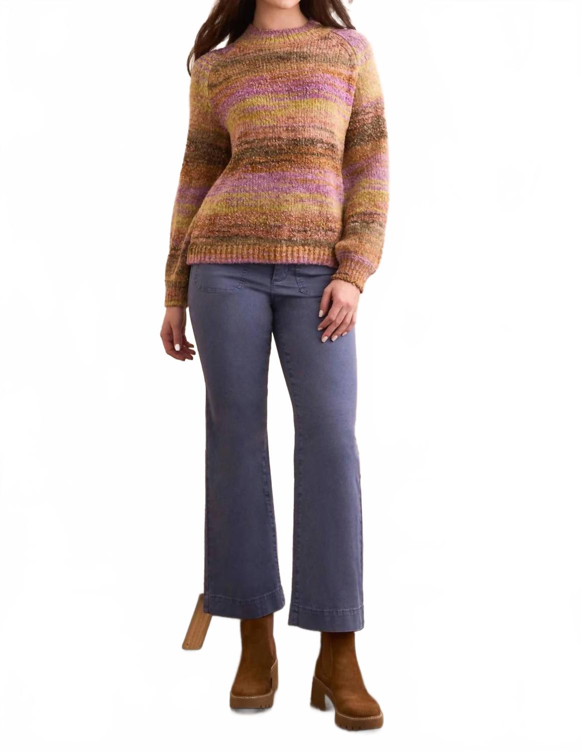 

Свитер с высоким воротником из пряжи букле, окрашенной в технике камео TRIBAL, cameo