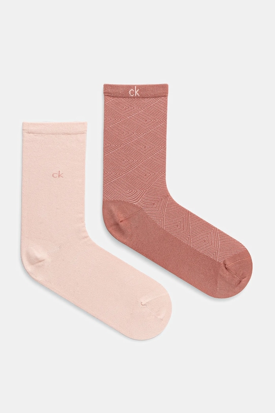 

Носки 2 пары Calvin Klein, розовый