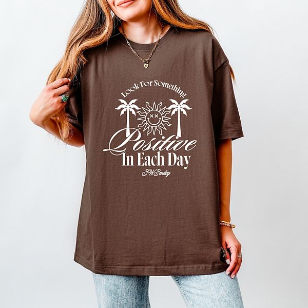 

Футболка SWSmiley look for something positive Simply Sage Market, Cocoa