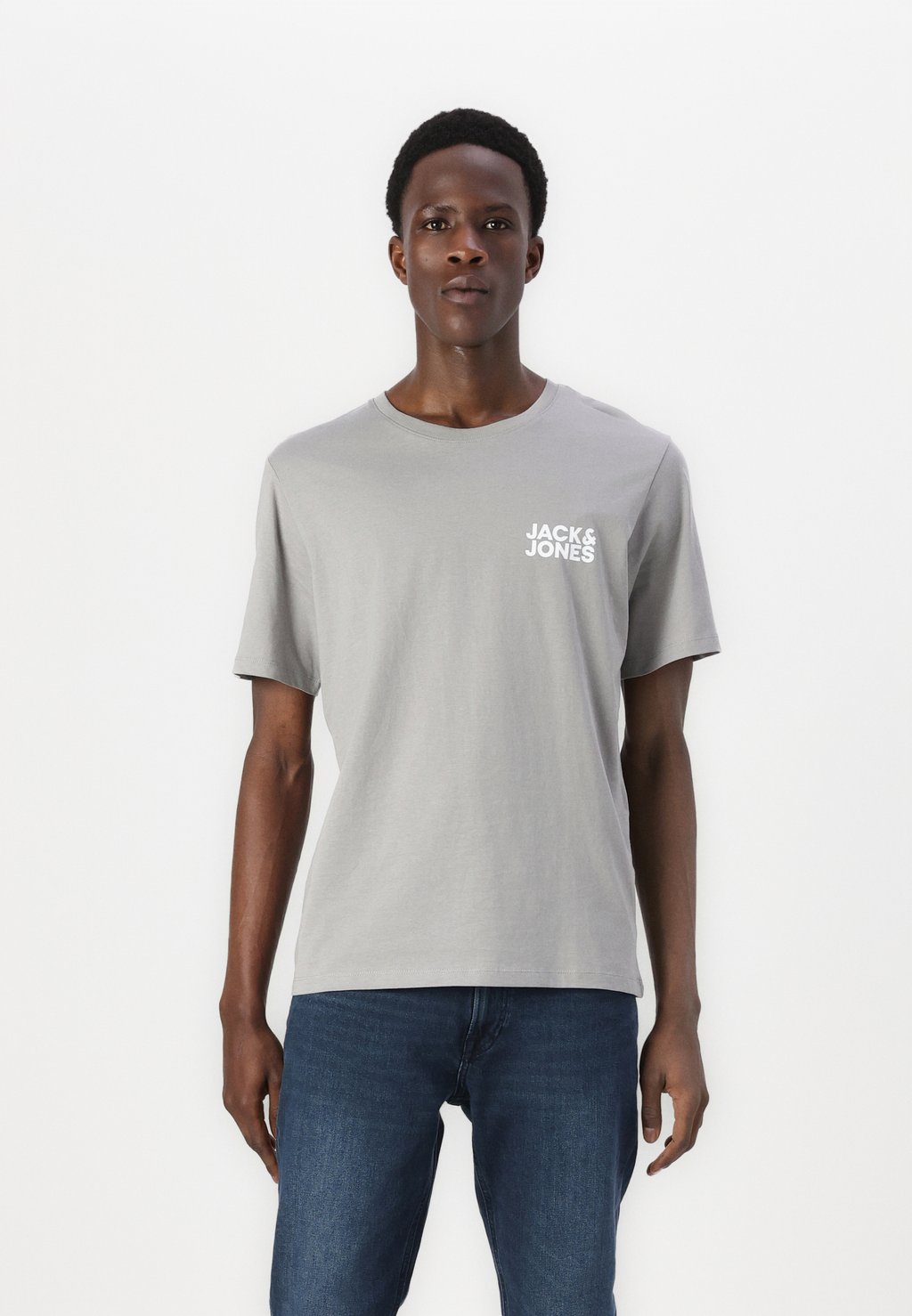 

Базовая футболка JJECORP LOGO TEE O NECK Jack & Jones, серый
