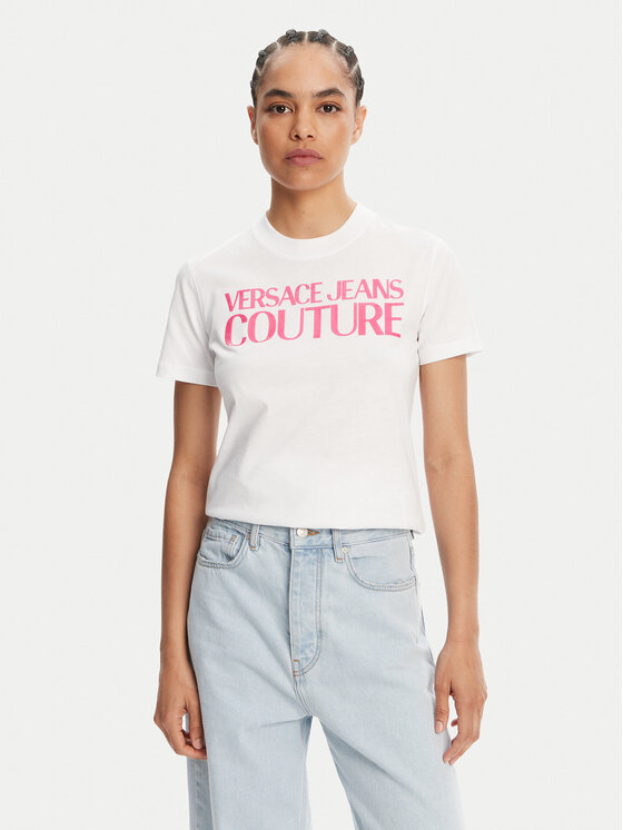 

Футболка обычного кроя 78HAHE05 Versace Jeans Couture, белый