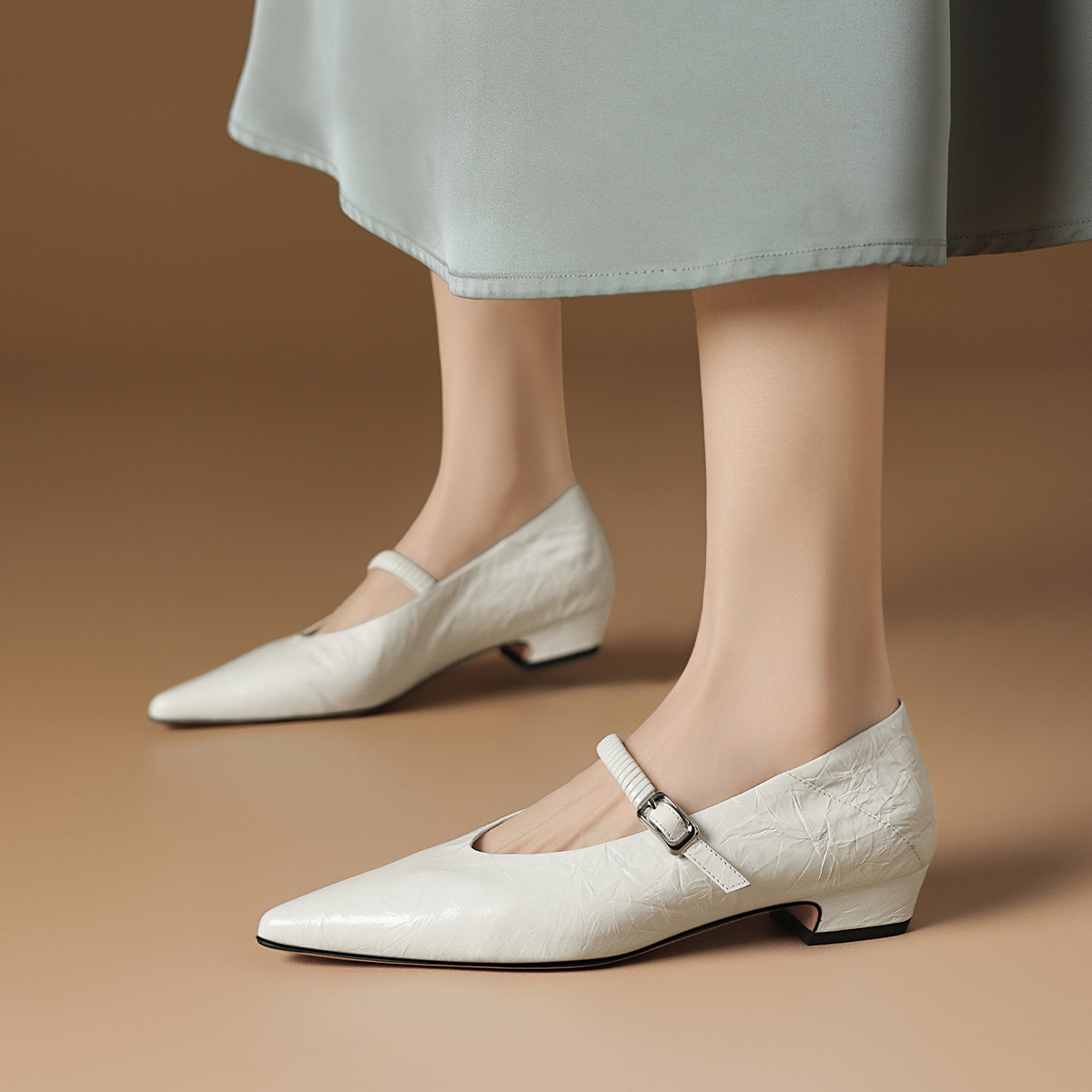 Rosa Bianca Женские туфли Мэри Джейн с подошвой из экрю овчины, цвет Ecru Sheepskin Insole — фото 3