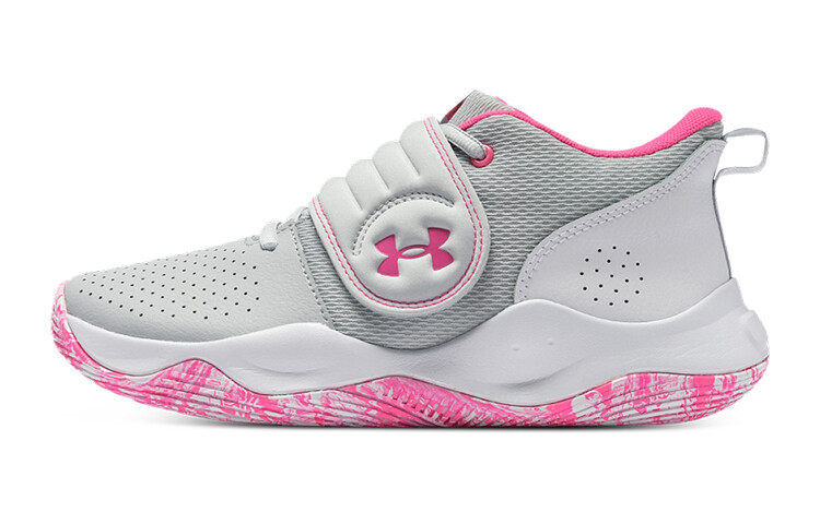 

Детские баскетбольные кроссовки GS Mid-top Heather Grey/Dusty Pink Under Armour