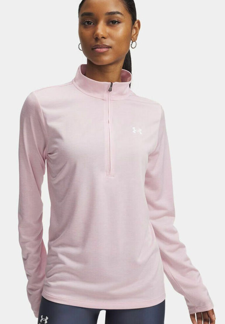 

Топ с длинными рукавами TECH TWIST HALF-ZIP Under Armour, розовый