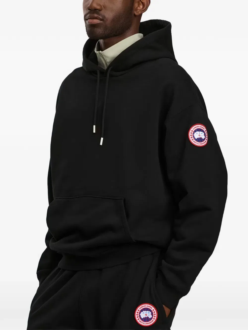 Толстовка с капюшоном и нашивкой с логотипом Canada Goose, черный — фото 2