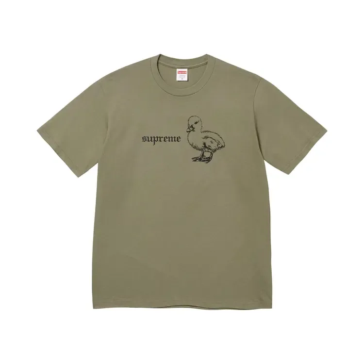 Футболка Supreme Duck Tee, цвет «светло-оливковый»