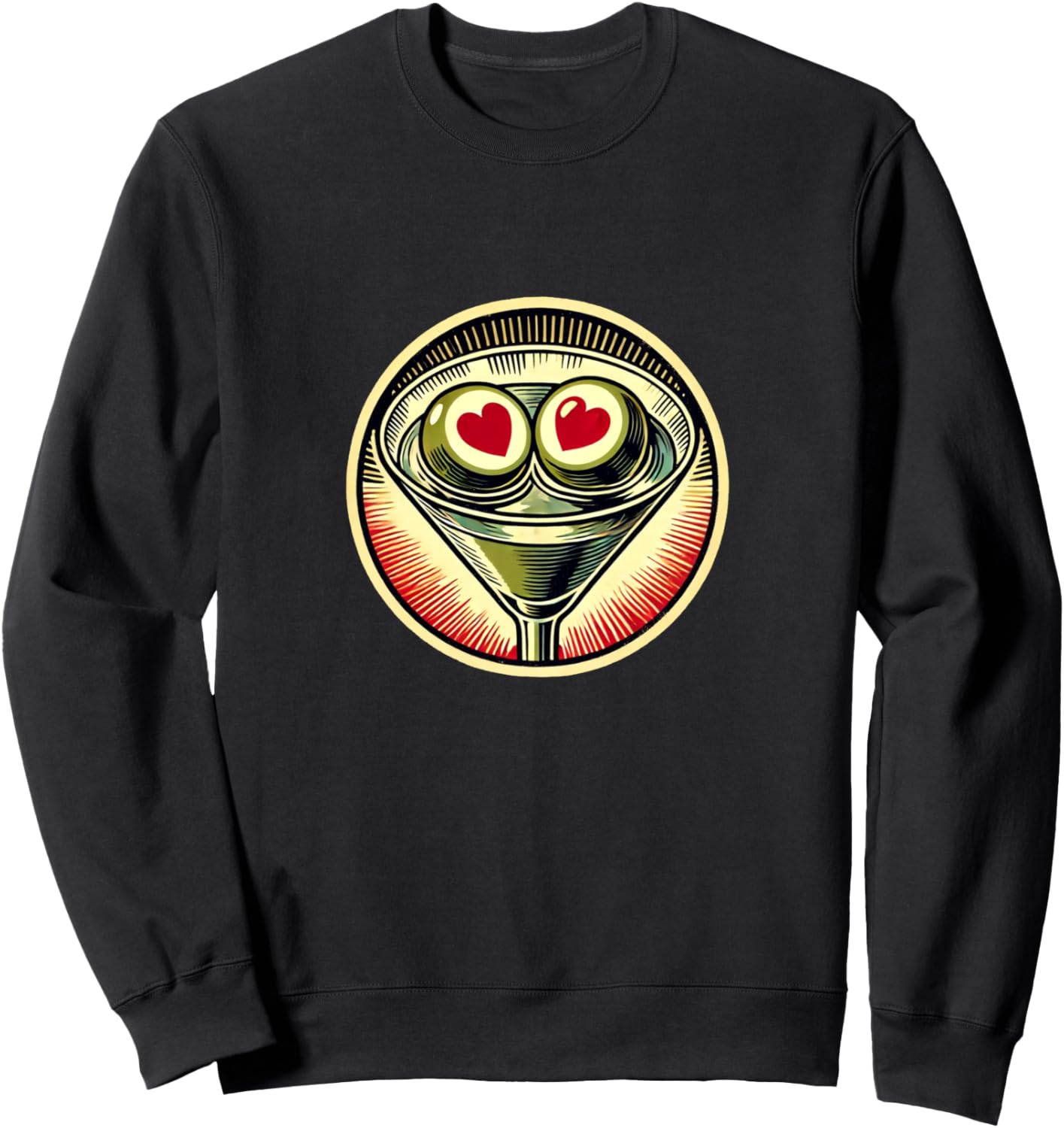 

Милая толстовка с рисунком Грязный мартини Olive Lovers Snugg, черный