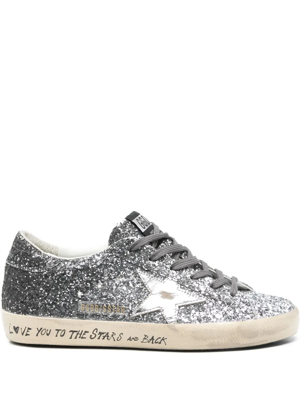 Кеды Super-Star GOLDEN GOOSE, серебяный