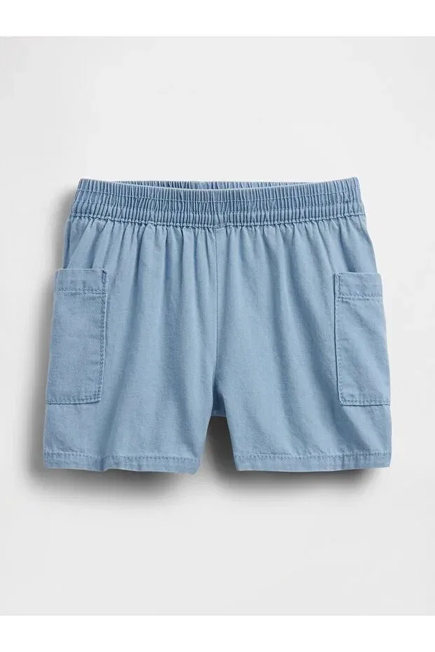 Детские шорты для девочек синие Gap, Blue-000
